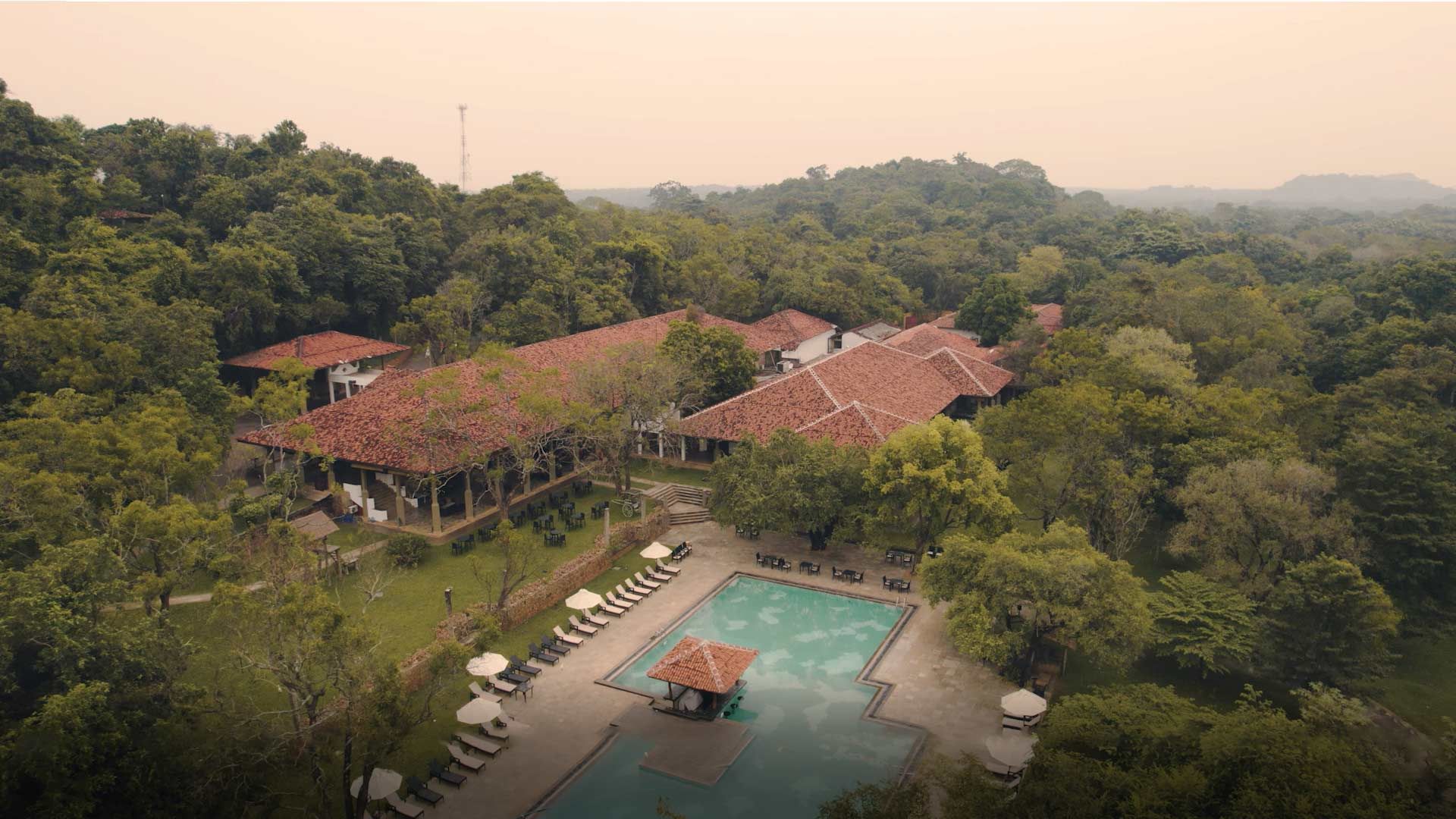Overview of Amaya Lake Dambulla