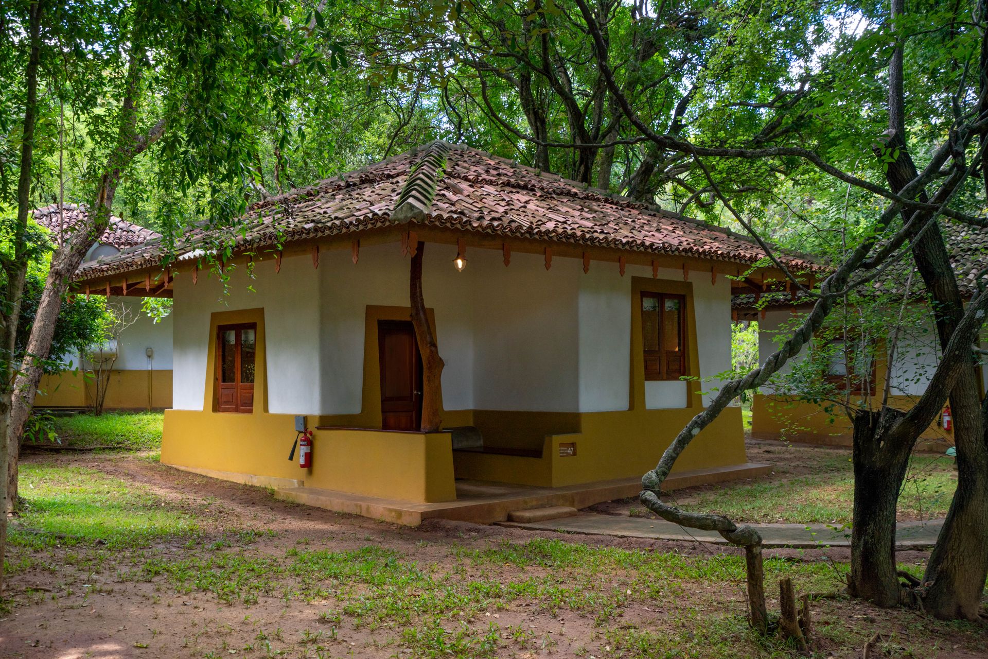 Exterior of a deluxe villa at Amaya Lake Dambulla