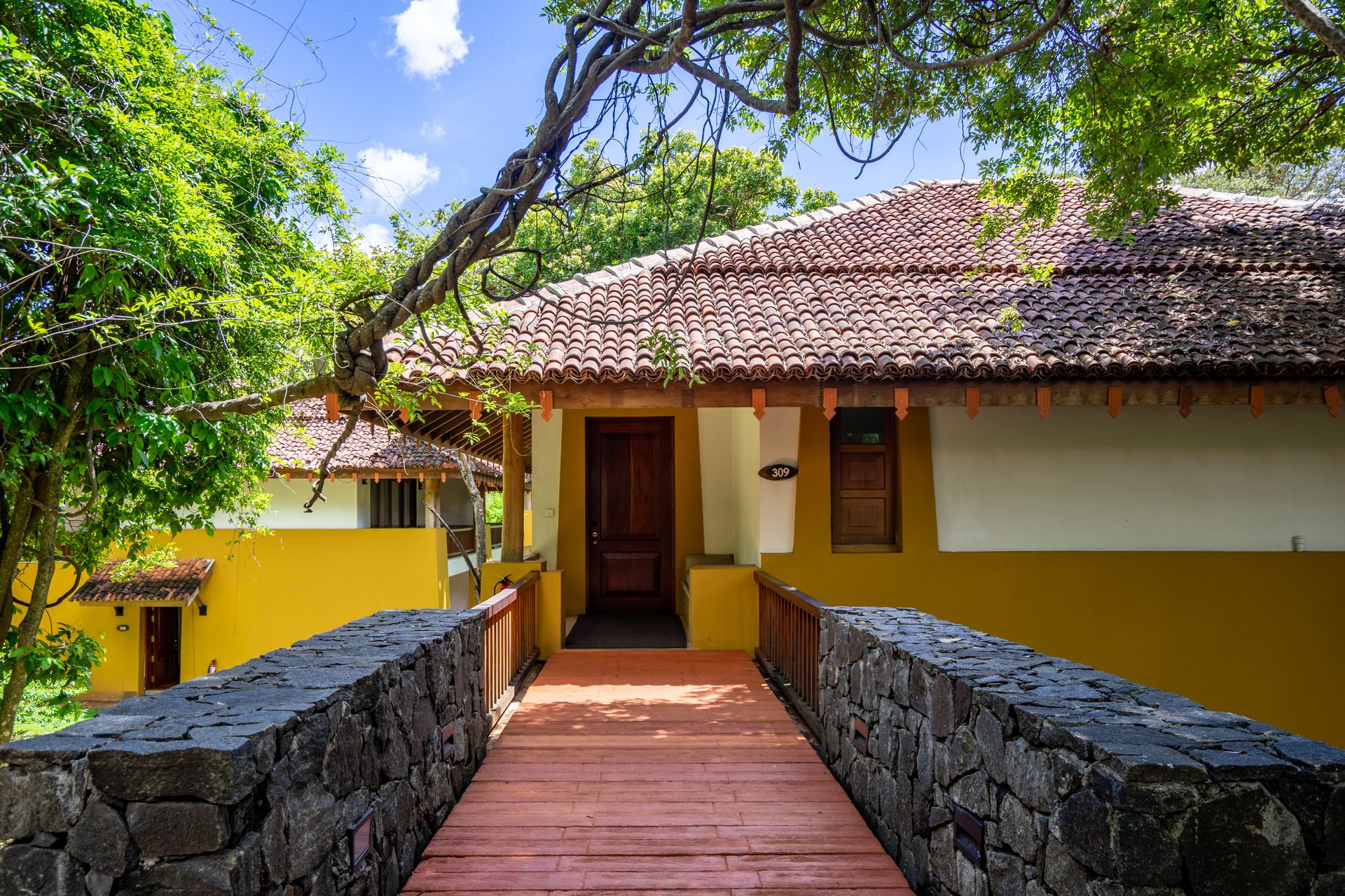 Entrance to a signature suite at Amaya Lake Dambulla