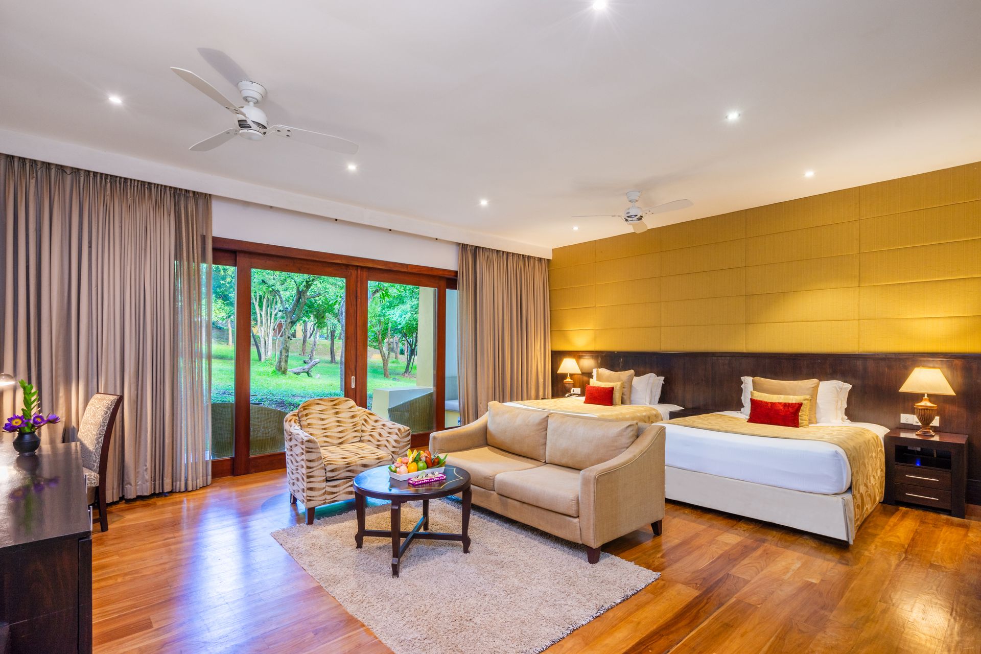 Interior of a signature family suite at Amaya Lake Dambulla