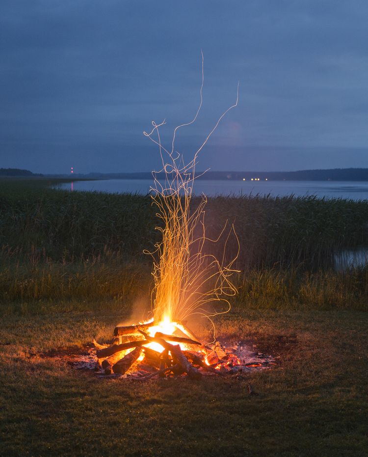 A fireplace