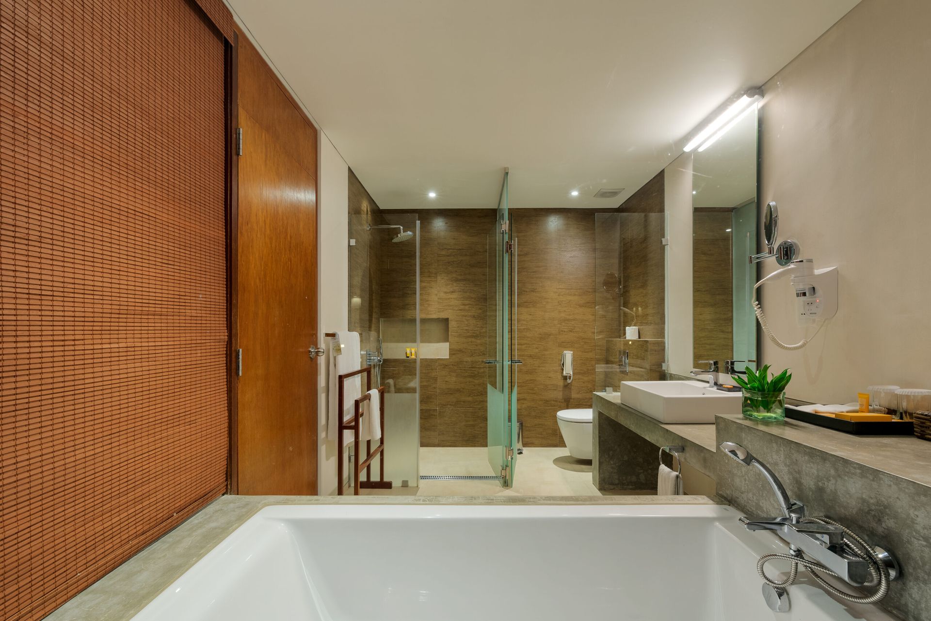 Bathroom of a premium deluxe room at Amaya Beach Pasikudah