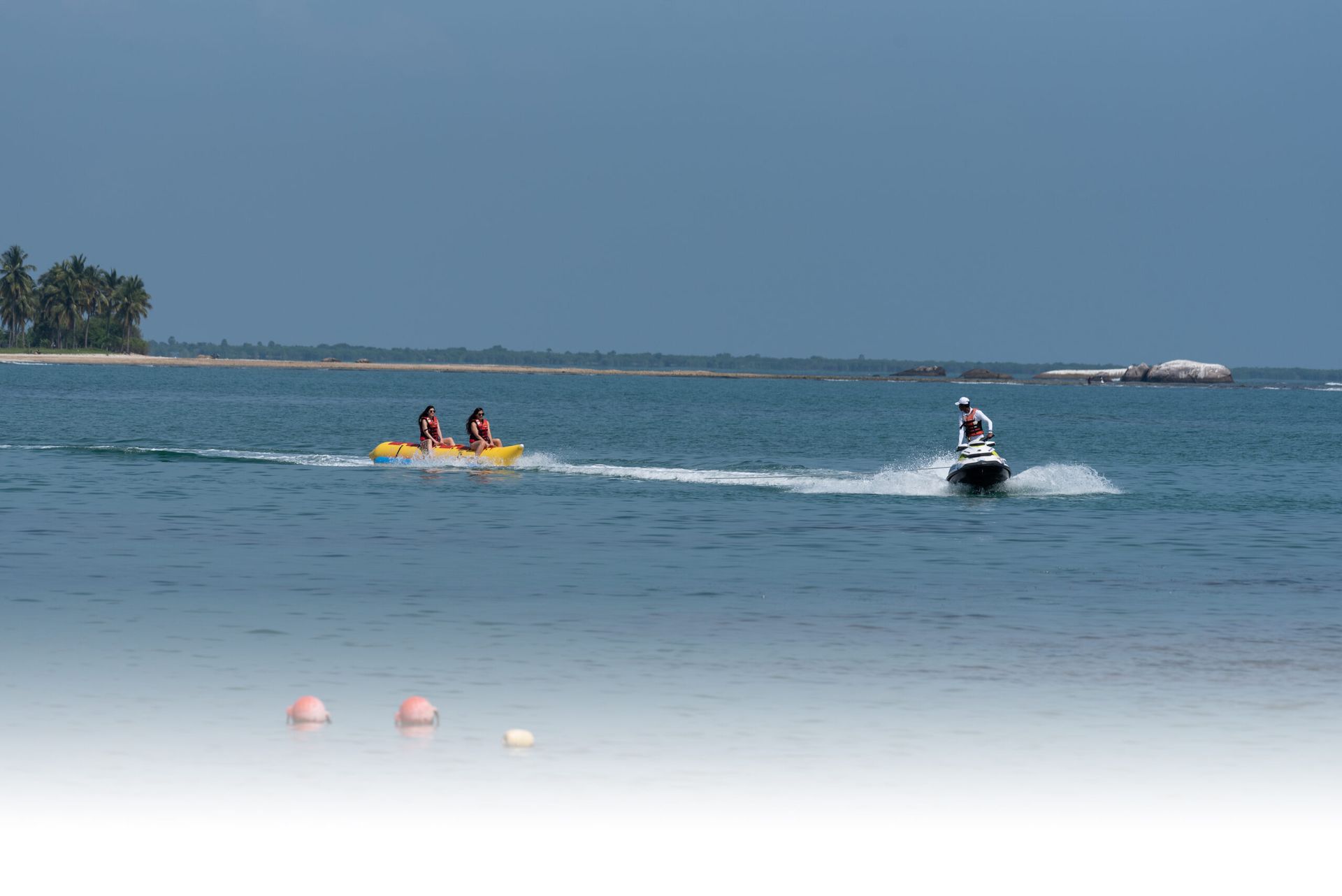 Banana boat rides offered by Amaya Beach Pasikudah