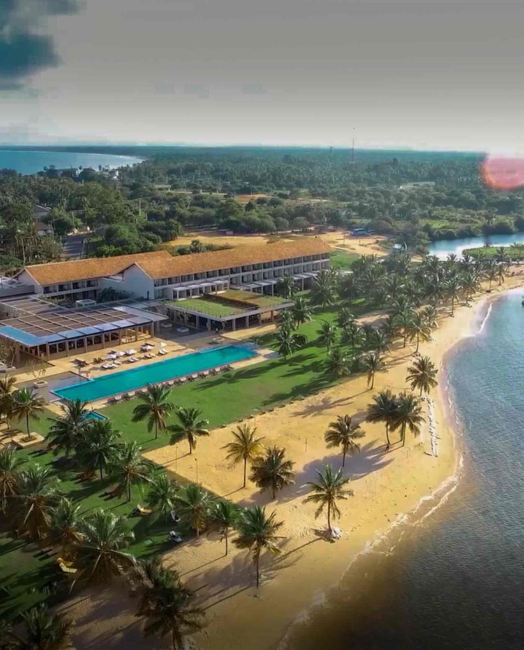 Aerial view of Amaya Beach Pasikudah